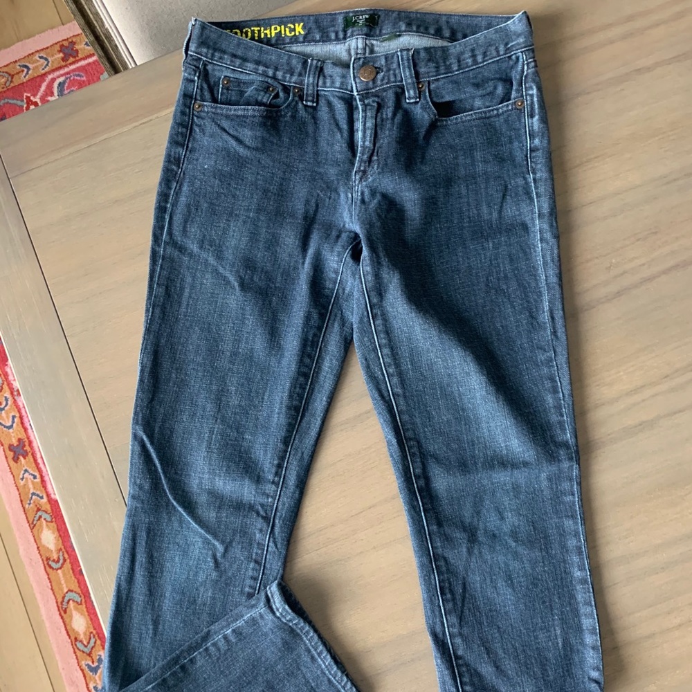 J Crew Women’s Toothpick Jeans Mid Rise Size 28